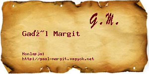 Gaál Margit névjegykártya